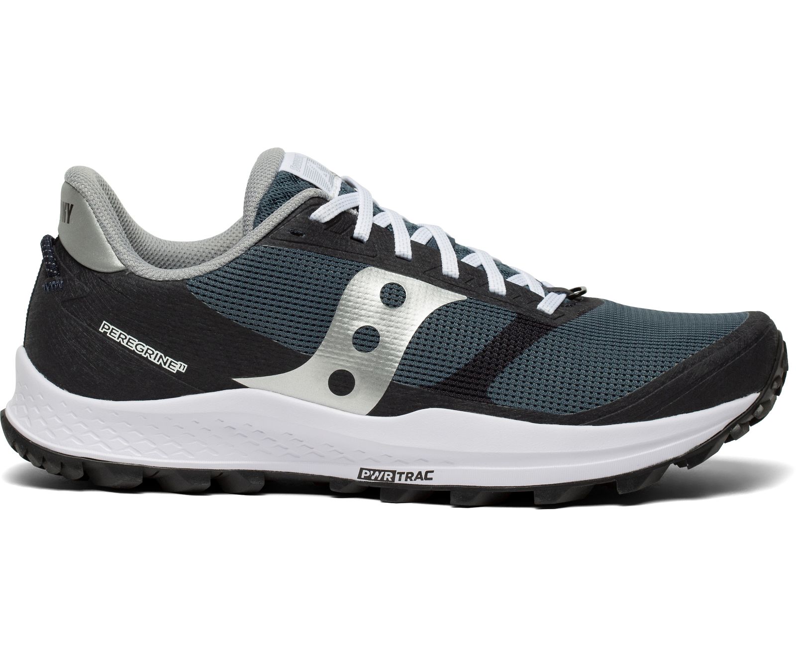 Saucony Peregrine 11 Men\'s Trail Running Shoes Navy / Black / Silver | Canada 586FDNM